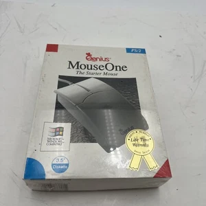 Genius MouseOne, Vintage Square Beige PS/2 PC Mouse Model PS/2 NEW - Picture 1 of 6