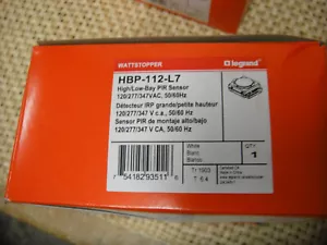 WATTSTOPPER LEGRAND HBP-112-L7 HIGH/LOW BAY PIR SENSOR - Picture 1 of 4