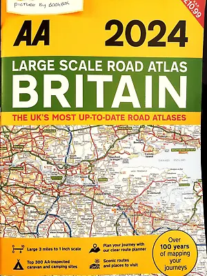 Aa Road Atlas Britain 2024 Map - 3 Miles To 1 Inch Large - Free Tracked Delivery • 8.99£