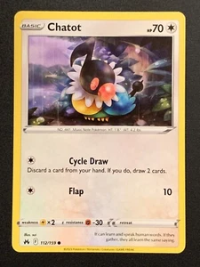 Chatot | 112/159 | Común | SWSH: Crown Zenith | Jugadores de Pokémon - Imagen 1 de 3