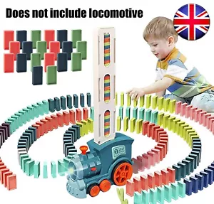 Fun Domino Blocks Set Multifunction Train Stacking Dominoes Toys Christmas Gifts - Picture 1 of 13