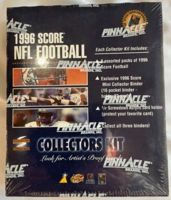 Tarjetas SIN ABRIR 1996 Puntuación NFL Fútbol Pináculo Kit COLECCIONISTAS - Carpeta exclusiva Foto 1 de 4