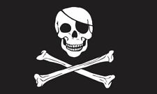 Large Jolly Roger Pirate Flag Skull Crossbones Caravan Camping Boat Kids