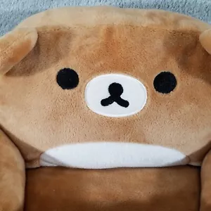 2017 San-x Plush Tan Brown Rilakkuma Couch Device Holder Stuffed Toy 8" - Picture 1 of 12