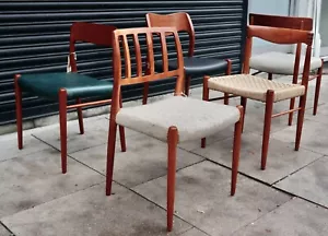 A single vintage Niels.O. Moller 83 Teak Dining Chair - Picture 1 of 13
