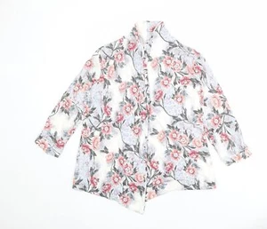 Monsoon Womens V-Neck Floral Viscose Blend Cardigan Size S - Picture 1 of 10