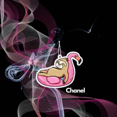 Sloth x Flamingo Duftbaum lustig / Cool Lufterfrischer Auto Pool/ Duft Rose - Bild 1 von 2