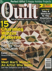 QUILT Magazine Vol.26 No. 4 Winter 2004 - Foto 1 di 1