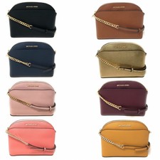 Michael Kors Jet Set Travel Medium Dome Crossbody Saffiano Leather Bag $268