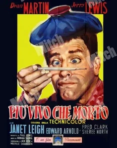 JERRY LEWIS & DEAN MARTIN in LIVING IT UP 1954  11 X 14 ITALY  LOBBY CARD POSTER - Picture 1 of 1