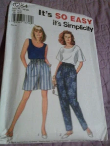 Unused pattern woman's 10-20 pants, shorts, tops, dated 1996 Simplicity - Picture 1 of 2