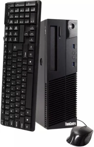 Lenovo ThinkCentre Computer PC Quad Core 16GB RAM 256GB SSD Windows 10 Pro Wi-Fi - Picture 1 of 5