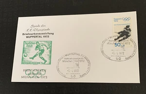 Germany Munich 1972 FDC Olympics Wippertal cancel - Bild 1 von 4