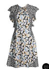 Nwt $395 Rebecca Taylor Mixed Flower Fit Flare Dresses Size10