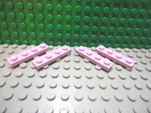 Lego 4 Bright Pink 1x4 base plate NEW - Picture 1 of 1