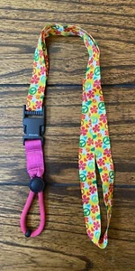 Peace Symbol and Flower Water Bottle Lanyard - Picture 1 of 3