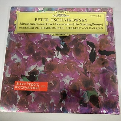 KARAJAN TCHAIKOVSKY SWAN LAKE SLEEPING BEAUTY DGG ED.1 STEREO 2530195 SEALED - Image 1 of 4