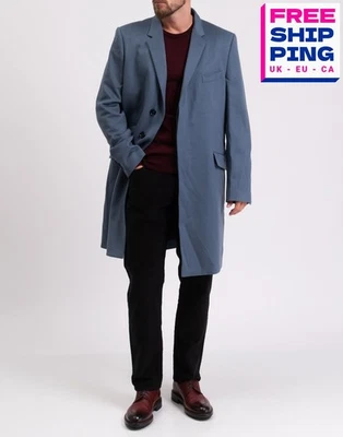 RRP€2216 DOLCE & GABBANA Cashmere & Wool Flannel Coat IT44 US34 XS Silk Lined - Image 1 of 4