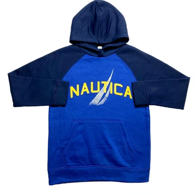 Sudadera con Capucha Nautica Niños L Azul Manga Larga Polar Logo Pullover Sudadera  Foto 1 de 4