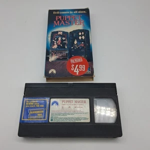 Puppet Master 1989 VHS Cult Horror Rare David Schmoeller Full Moon Ex-Rental - Imagen 1 de 12