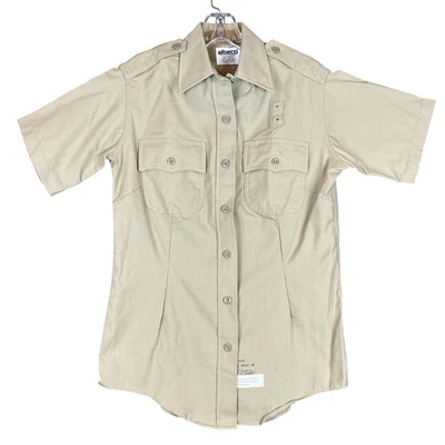 NUEVO NUEVO SIN ETIQUETAS Camisa Uniforme Elbeco Duty Plus Mujer 36 Manga Corta Hecha en EE. UU. Patrulla Foto 1 de 4