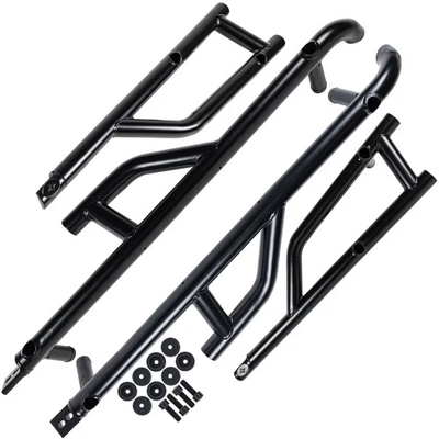 Polaris 2881992 4-Seat Extreme Kick-Out Black Steel Rock Sliders 4 General 1000 Foto 1 de 4