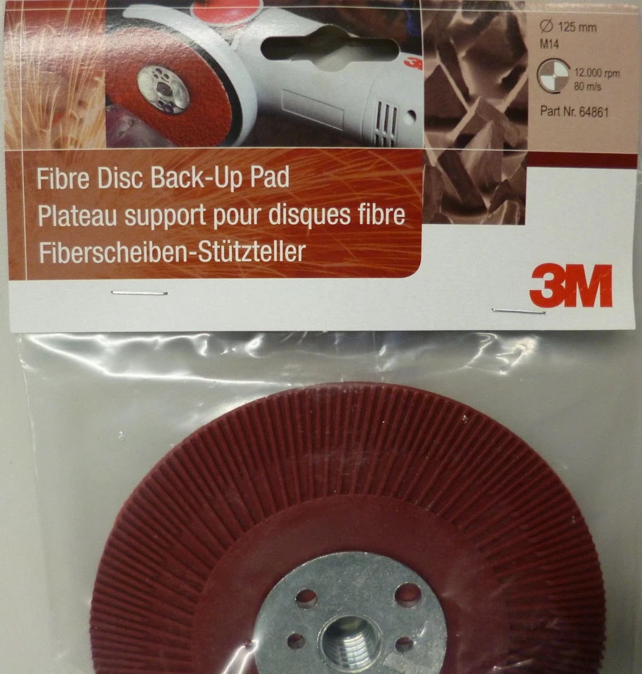 3M Stützteller Cubitron II ⌀ 125mm M14 gerippt 3M hart Nr. PN 64861 3M