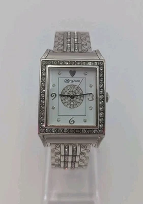 Brighton Diamond Bar Watch Pre Owned Multiple Stones 7 3/4 Wrist Or Smaller  - Image 1 of 4