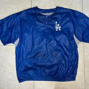 Vintage Starter Diamond Los Angeles Dodgers Batting Wind Shirt MLB Sz Large - Picture 1 of 11