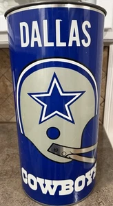 "Basura metálica de fútbol americano NFL Dallas Cowboys de colección de los años 70 19x10"" productos P&K" - Imagen 1 de 3