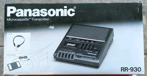 NEW Panasonic RR-930 Microcassette Transcriber w/ Foot Pedal  - Picture 1 of 4
