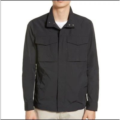 Theory Black Yost N. Fuel Stand Collar Utility Jacket Men's XL Casual Layering  - Image 1 of 4