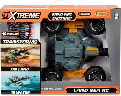 Little Tikes LTXtreme Land Sea RC 10 Missiles Rapid Fire Shooting Transformer - Image 1 of 3