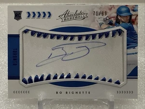 2020 Absolute BLUE Material Signatures #166 Bo Bichette RC Rookie Auto 71/99 - Picture 1 of 2