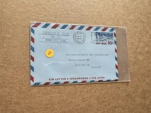 US 1961 Aerogram to Germany #UC32 (D) +Purchase Order Msg +In German +Commercial - Picture 1 of 1