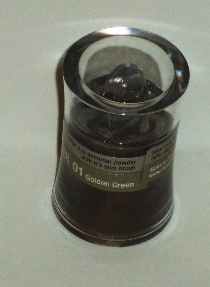 Sombra de ojos MILANI suelta brillante con su propio cepillo VERDE DORADO #01 sellada Foto 1 de 1