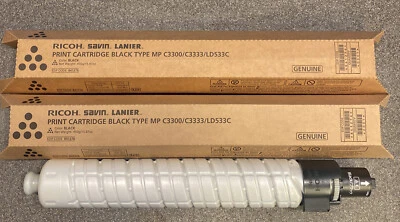Ricoh Savin Lanier MP C3300/C3333/LD533C BLACK 841276 Print Cartridge Lot 3 - Image 1 of 4