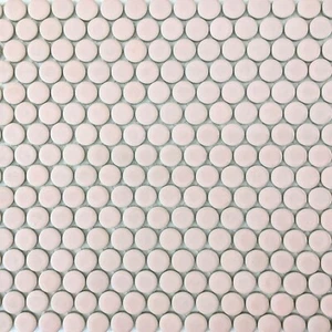 Light Pink Penny Round Mosaic Tile For Wall & Floor - Picture 1 of 2