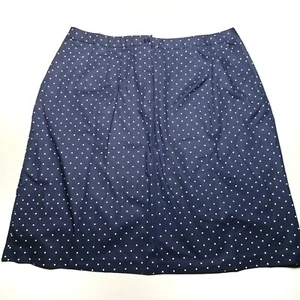 Womens Size 20W Navy Blue White Polka Dot Career Pin UP Skirt - Picture 1 of 5
