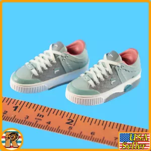 Girls Sneakers - Grey-Green (for Balls) - 1/6 Scale WorldBox Action Figures - Picture 1 of 6