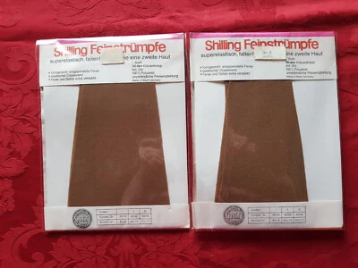 2 Paar vintage Kräuselkrepp Strapsstrümpfe  Gr. II (9 1/2-10)  30den  Saskia - Bild 1 von 3