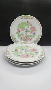 Set 4 Piatti Pranzo Bellaire The Toscany Collection 7,5" Giappone Rosa Verde Giglio - Foto 1 di 5