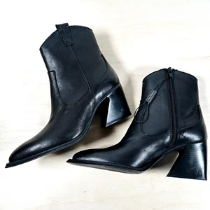 Emanuele Crasto ITALY Westernstiefel schwarz Echtleder Gr. 37 US 6,5 NEU - Bild 1 von 7
