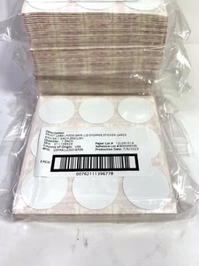 QTY-2,250 Cruzin Kappe Kaffee Getränk Tasse Deckel Aufkleber Schluck Loch Abdeckung 1-1/2" Rund - Bild 1 von 4