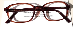 New Rochester Romco S9-1A Military Issue Eyeglass Frame 4 1/2 - 5 3/4 Brown - Picture 1 of 9