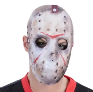 Halloween Fancy Dress Licensed Friday 13th Jason Voorhees Hockey Mask by Smiffys - Picture 1 of 5