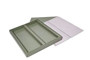 Microscope Polystyrene Slide Box | Storage Box 100 Slides Hold Durable Compat