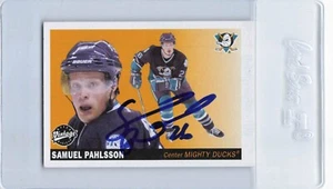 2002/03 UD Vintage #3 Samuel Pahlsson Mighty Ducks Signed Auto *G1600 - Picture 1 of 2