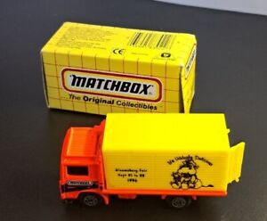 Matchbox Original Series Volvo Container Truck Toy Car Bloomberg Fair 1996