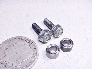 88 KAWASAKI KAF450 STARTER STARTING DRIVE CHAIN GUIDE SLIDER MOUNT BOLTS/SPACERS - Foto 1 di 3